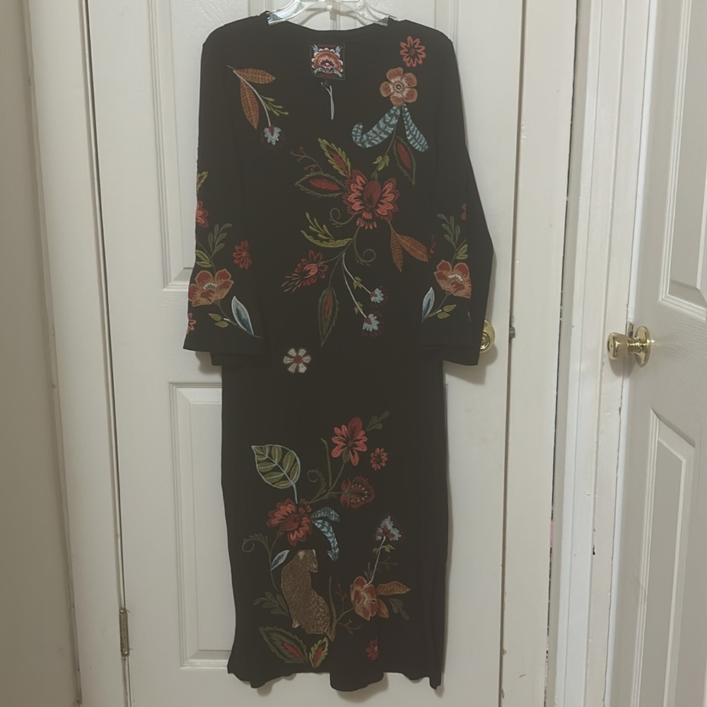 JOHNNY WAS ISABELLA KIMONO SLEEVE TEE DRESS Size M - Picture 13 of 15